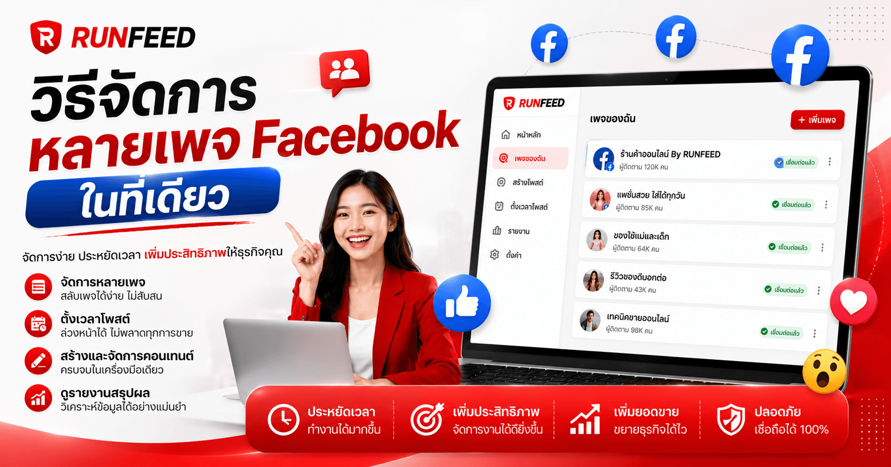 วิธีจัดการหลายเพจ Facebook ในที่เดียว